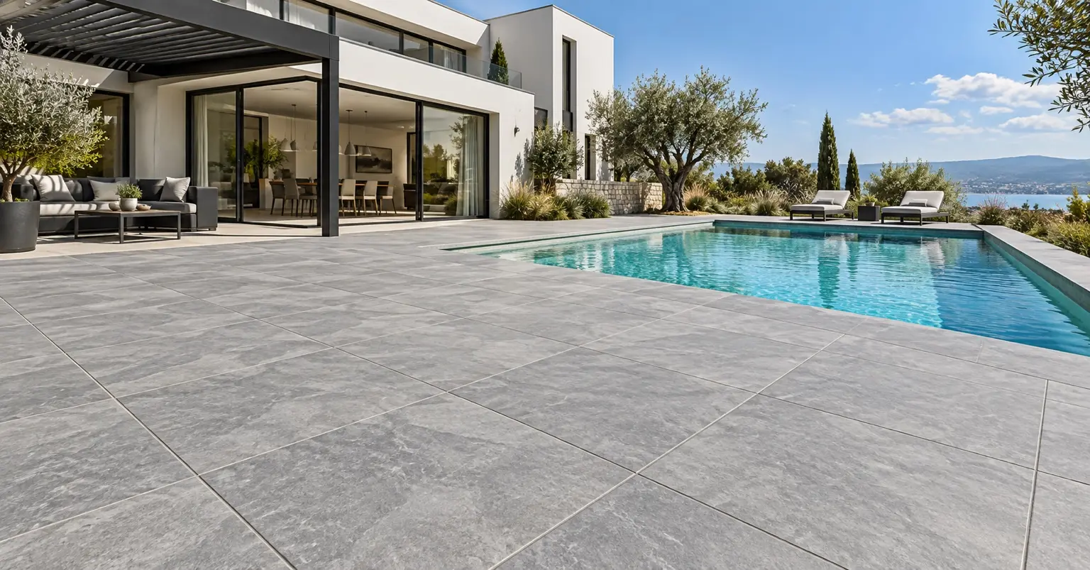 Terrasse de piscine